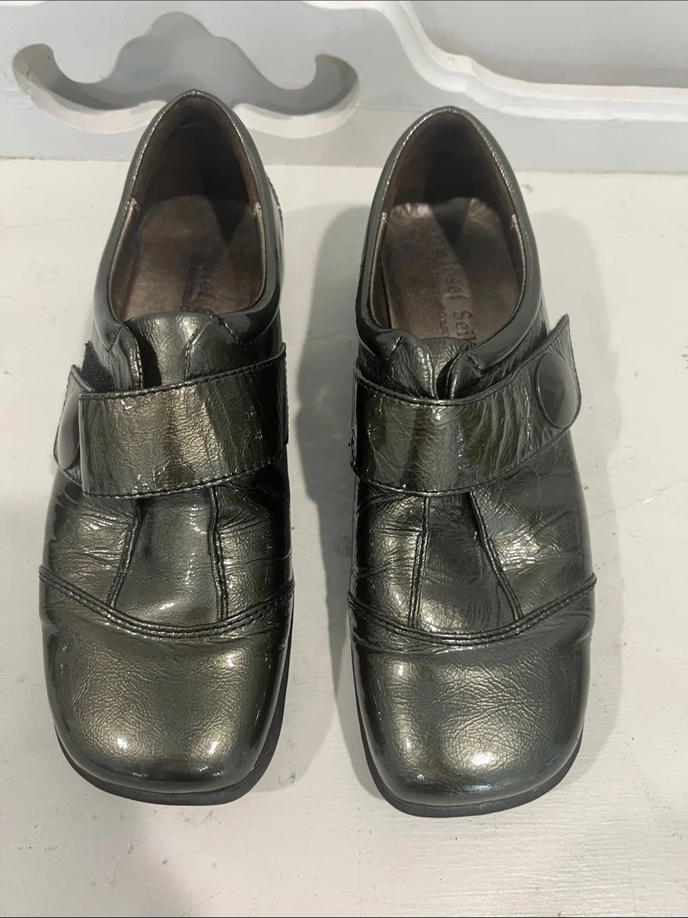 Josef Seibel Olive Green Logo Casual Shoe